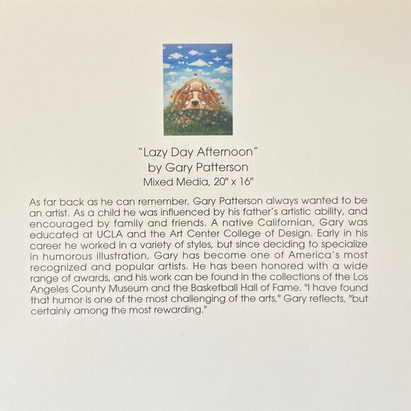 Leanin Tree Greeting Card & Magnet Set LAZY DAY AFTERNOON Cat Dog Gary Patterson - Picture 6 of 16